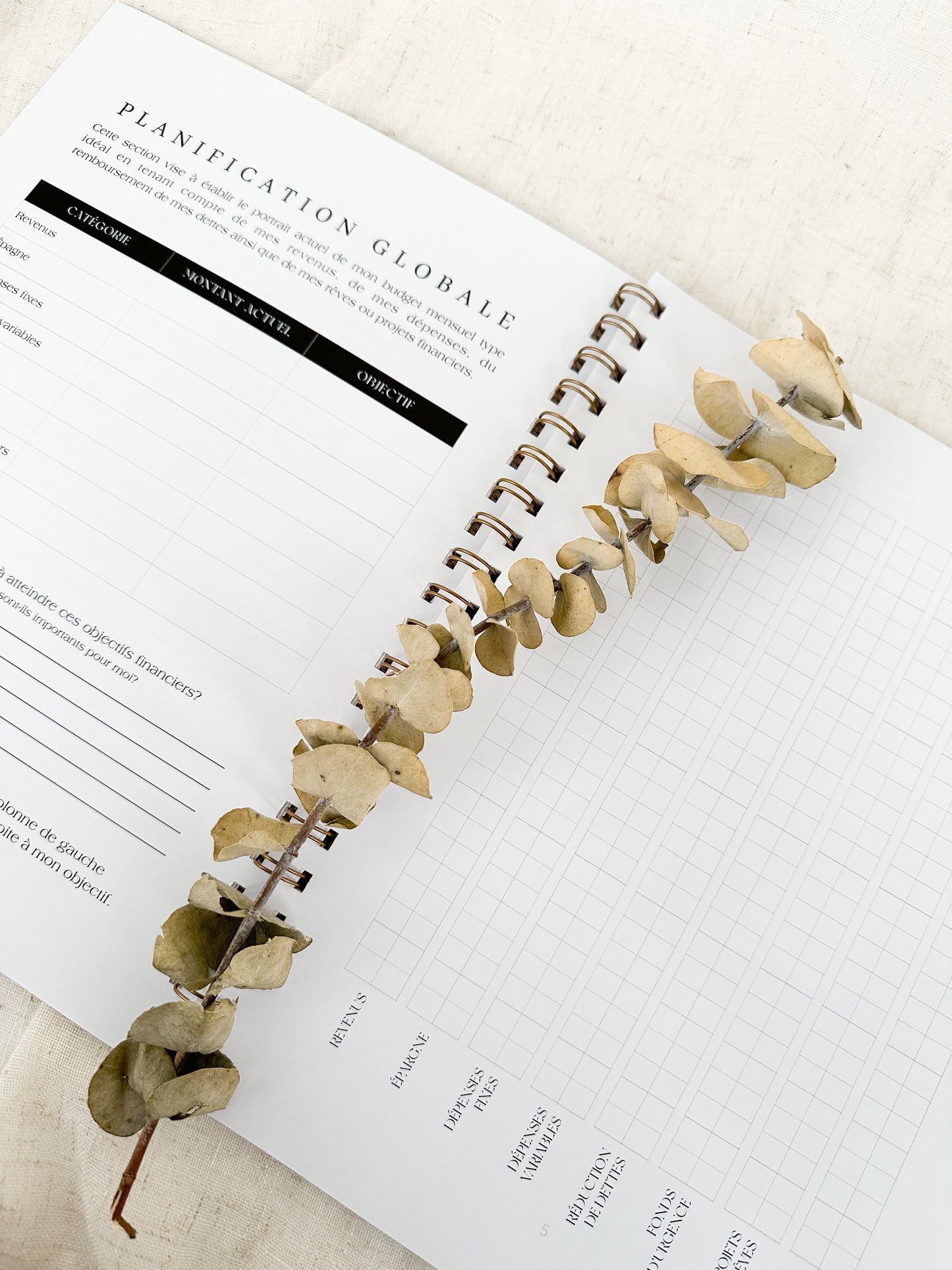 Planificateur financier Sauge | Cahier de gestion des finances personnelles et de suivi du budget