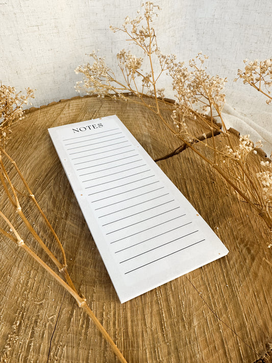 Bloc-Notes Calepin Fleurs Blanches