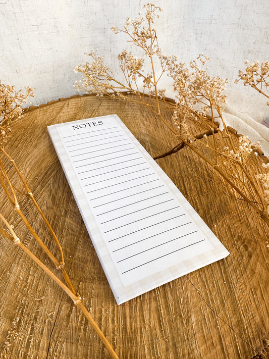 Bloc-Notes Calepin Damier d'été