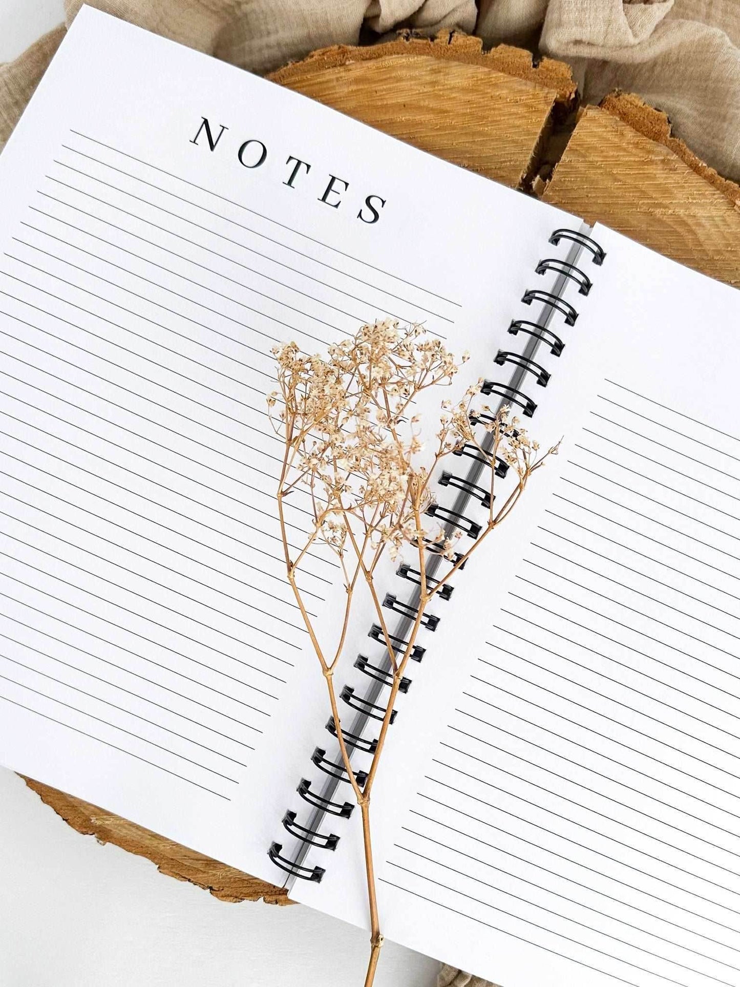 Agenda non-daté 12 mois Cannelle Grand format - Novembre Boutique