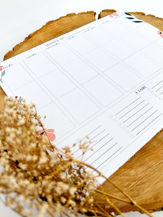 Semainier Flora - Novembre Boutique