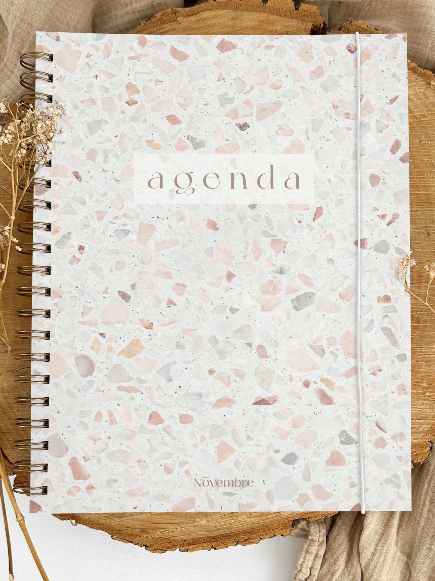 Agenda non-daté 12 mois Porcelaine Grand format