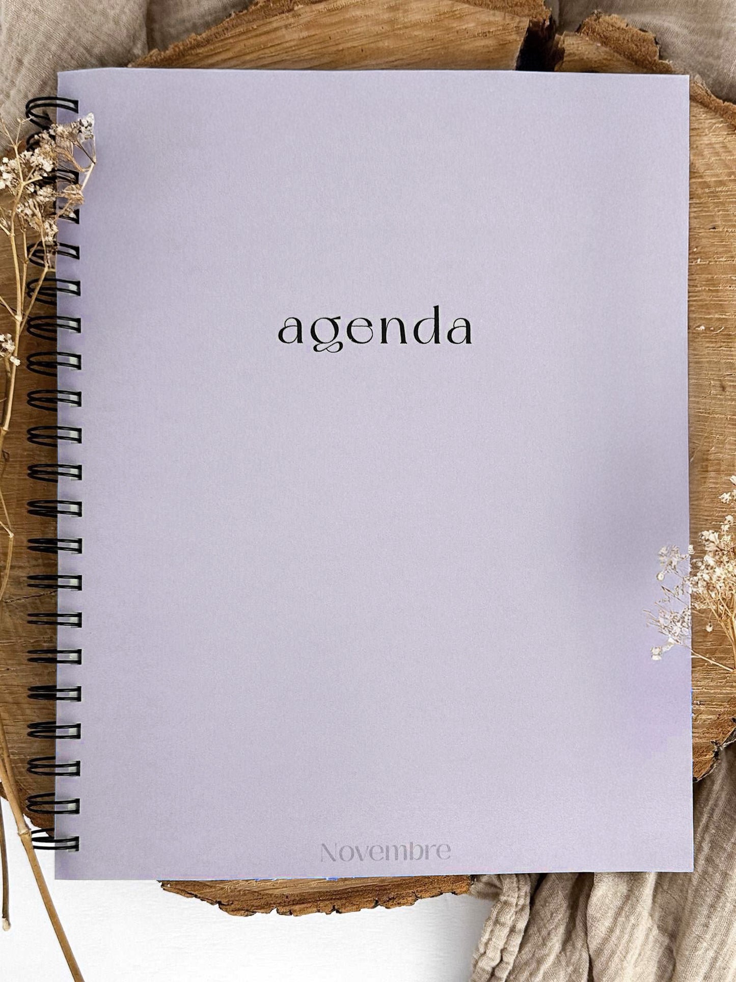 Agenda non-daté 12 mois Lavande