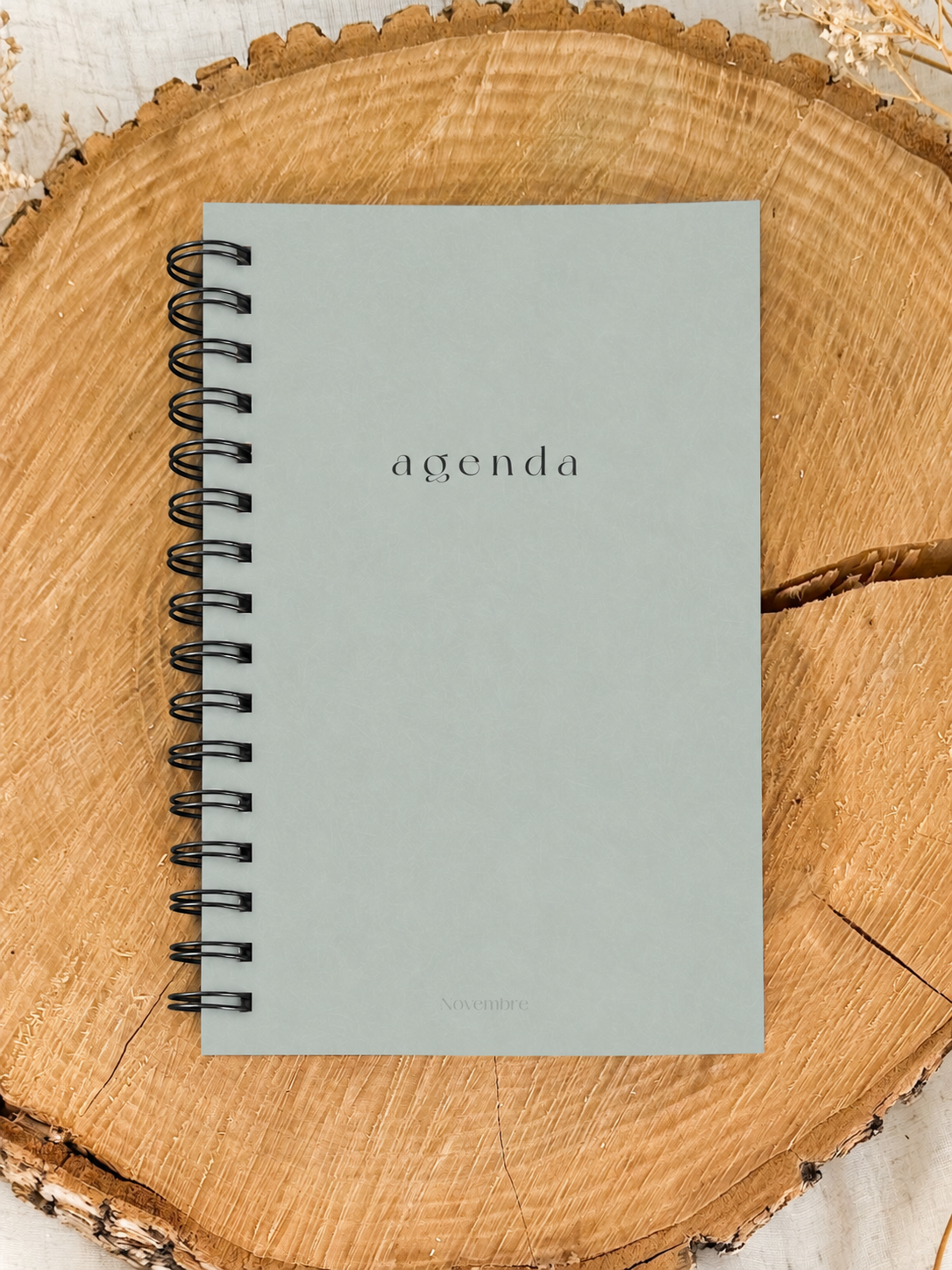 Agenda non-daté 12 mois Greige Format de poche