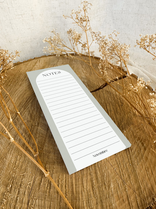 Bloc-Notes Calepin Greige