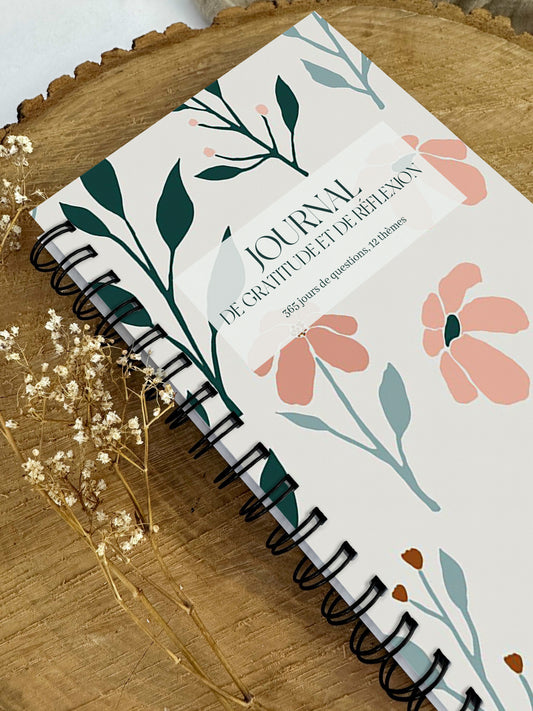 Journal de gratitude et de réflexions Flora