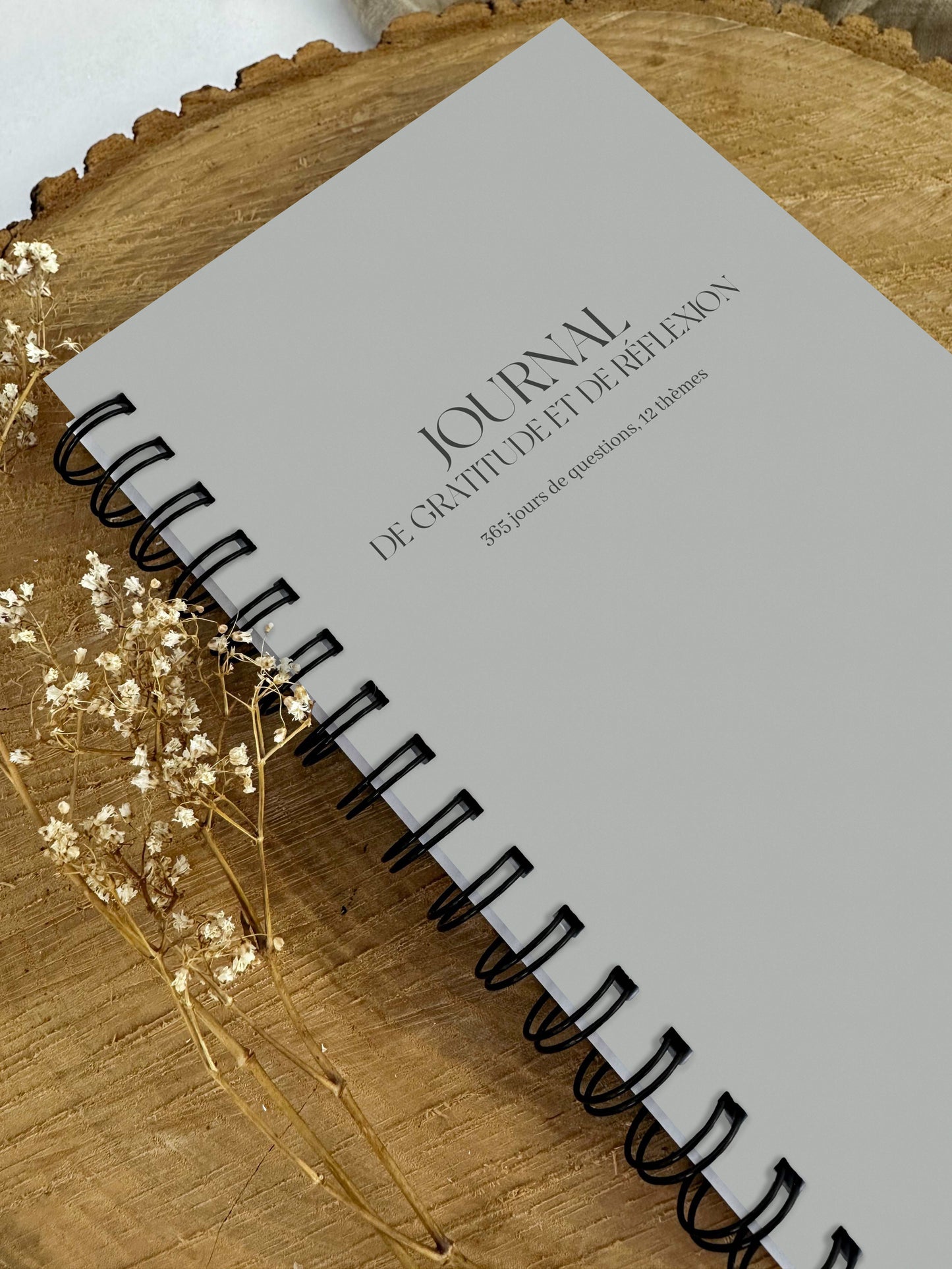 Journal de gratitude et de réflexions Greige