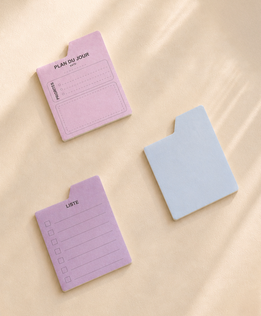 Notes adhésives pastels