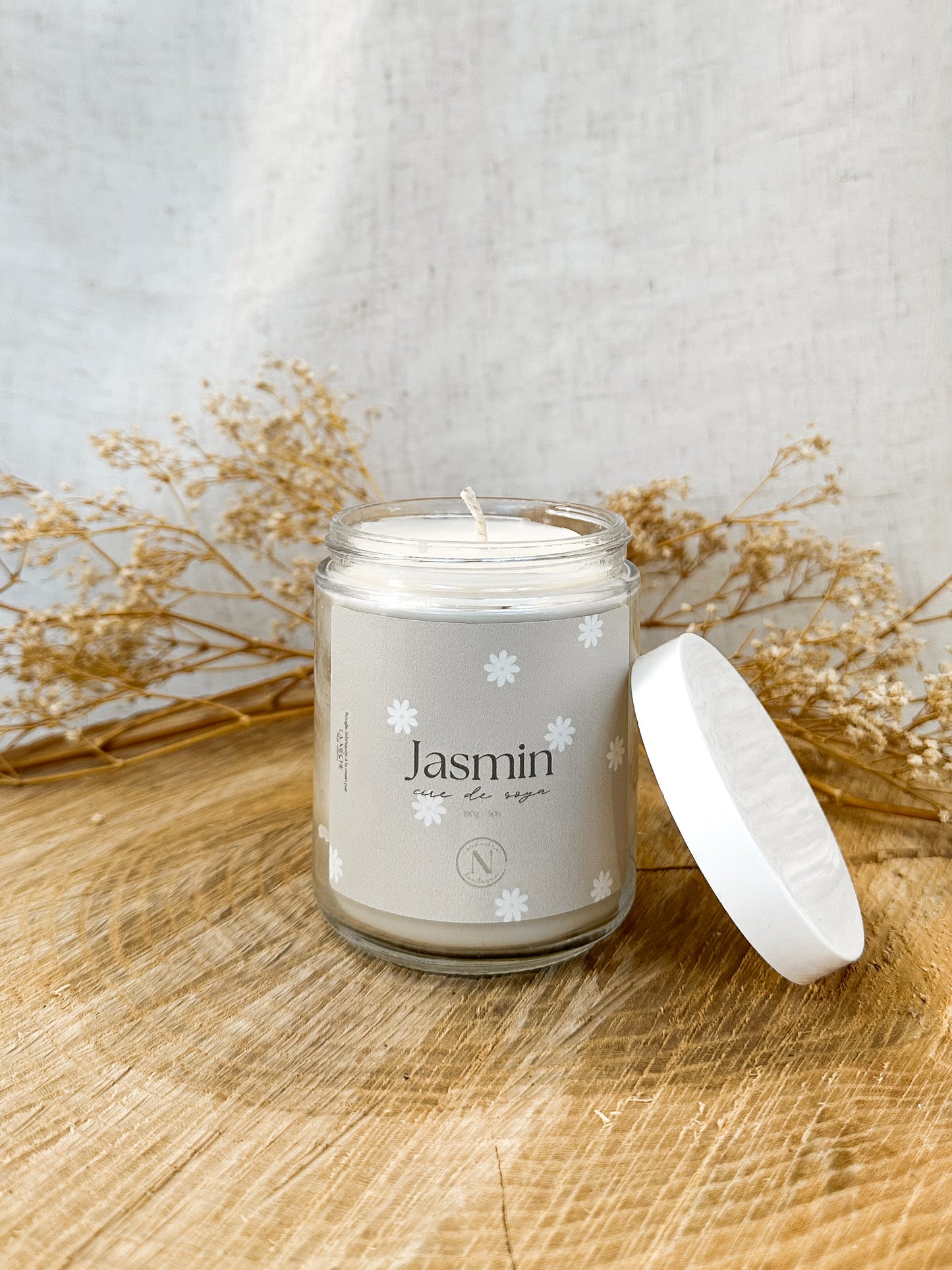 Bougie de soya parfum de Jasmin