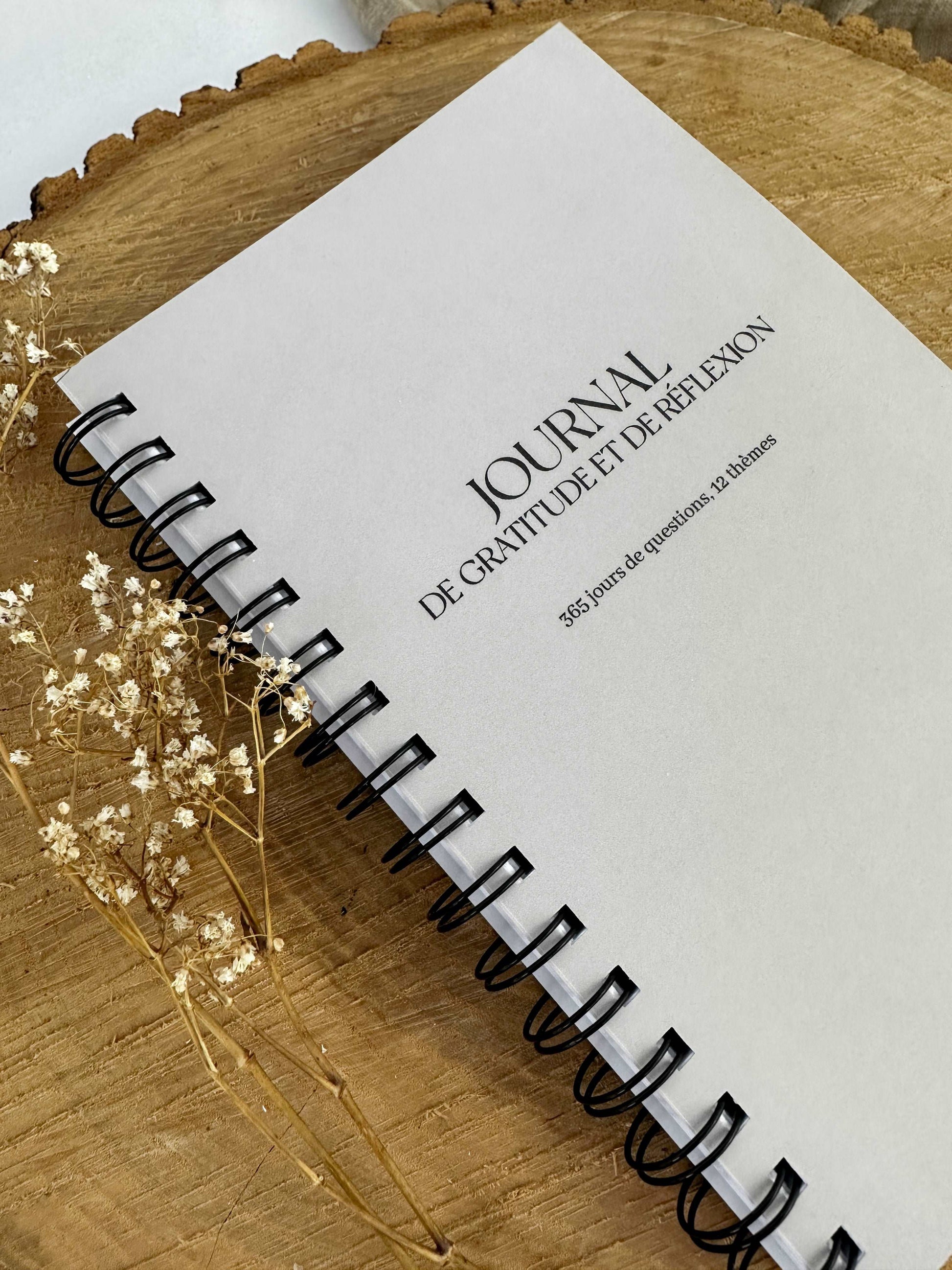 Journal de gratitude et de réflexions Greige – Novembre Boutique