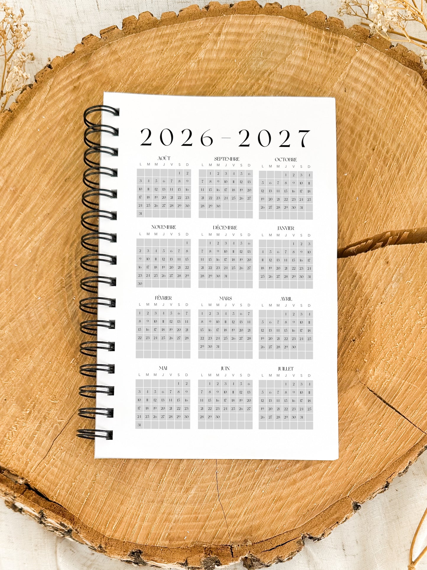 Agenda 2026-2027 Sauge Format de poche