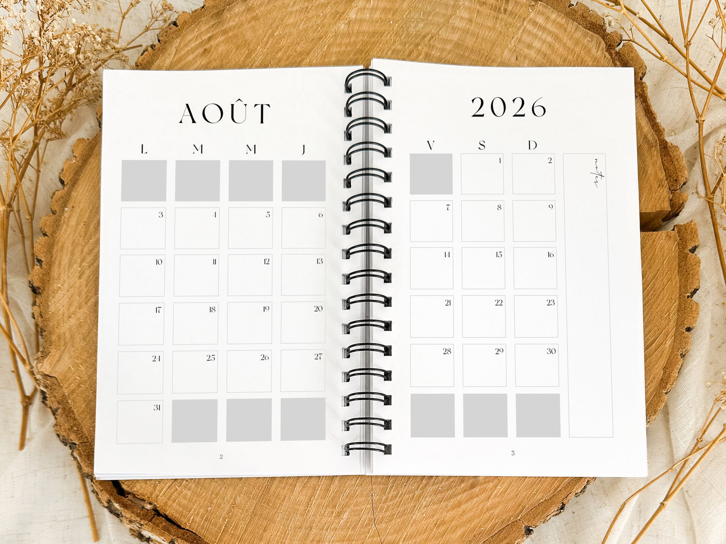 Agenda 2026-2027 Sauge Format de poche