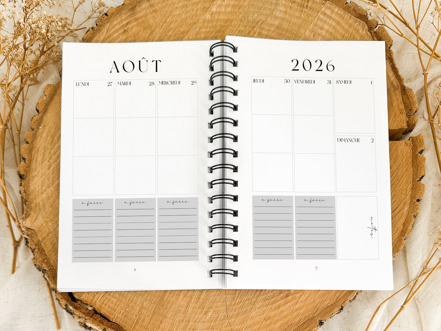 Agenda 2026-2027 Sauge Format de poche
