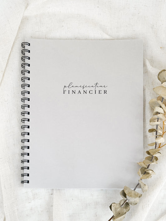 Planificateur financier Greige | Cahier de gestion des finances personnelles et de suivi du budget