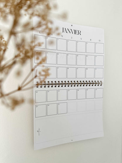 Calendrier familial 2024 Fleuri - Novembre Boutique