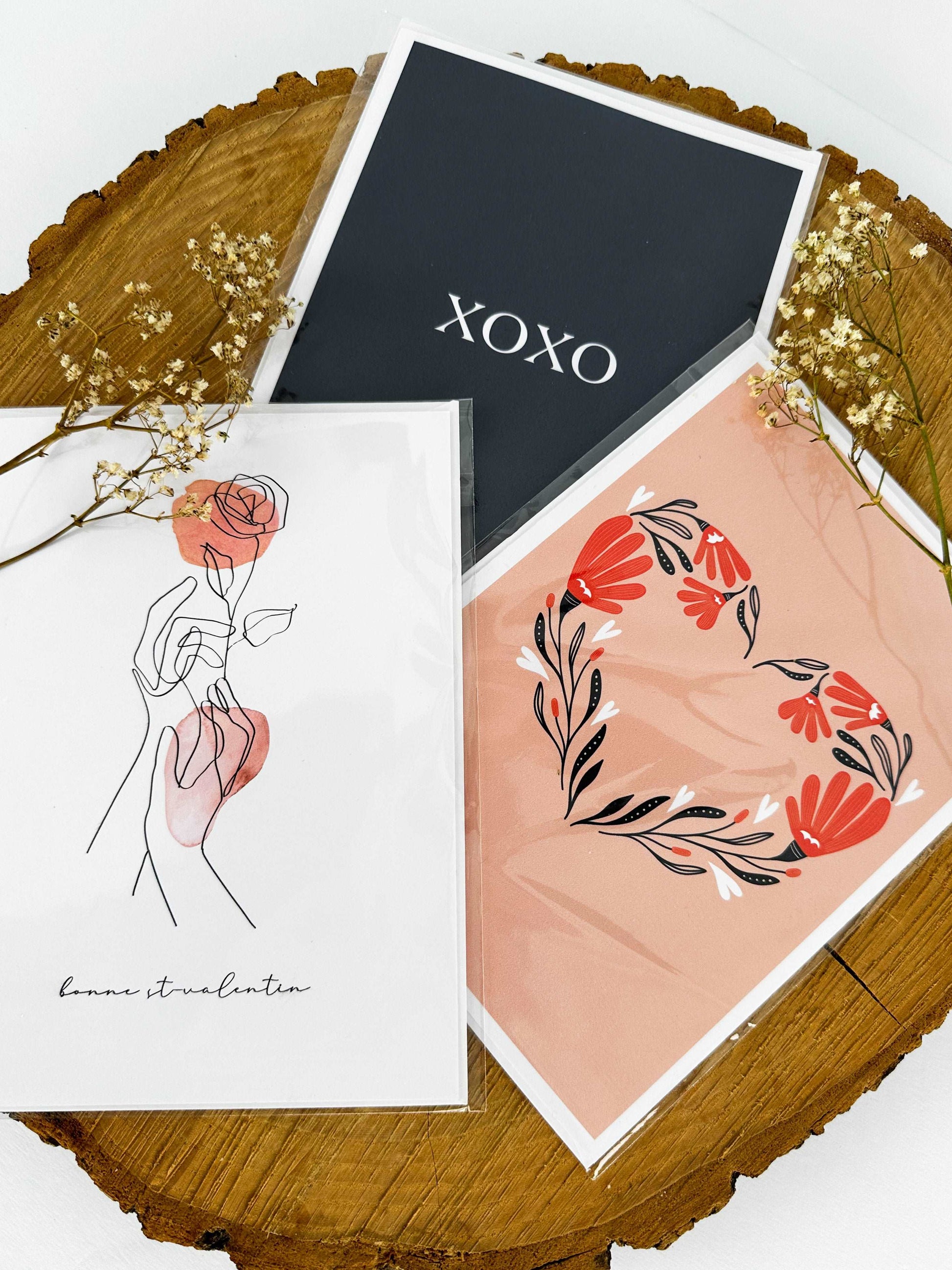 Ensemble de cartes de Saint-Valentin - Novembre Boutique