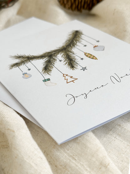 Carte de Noël Branche