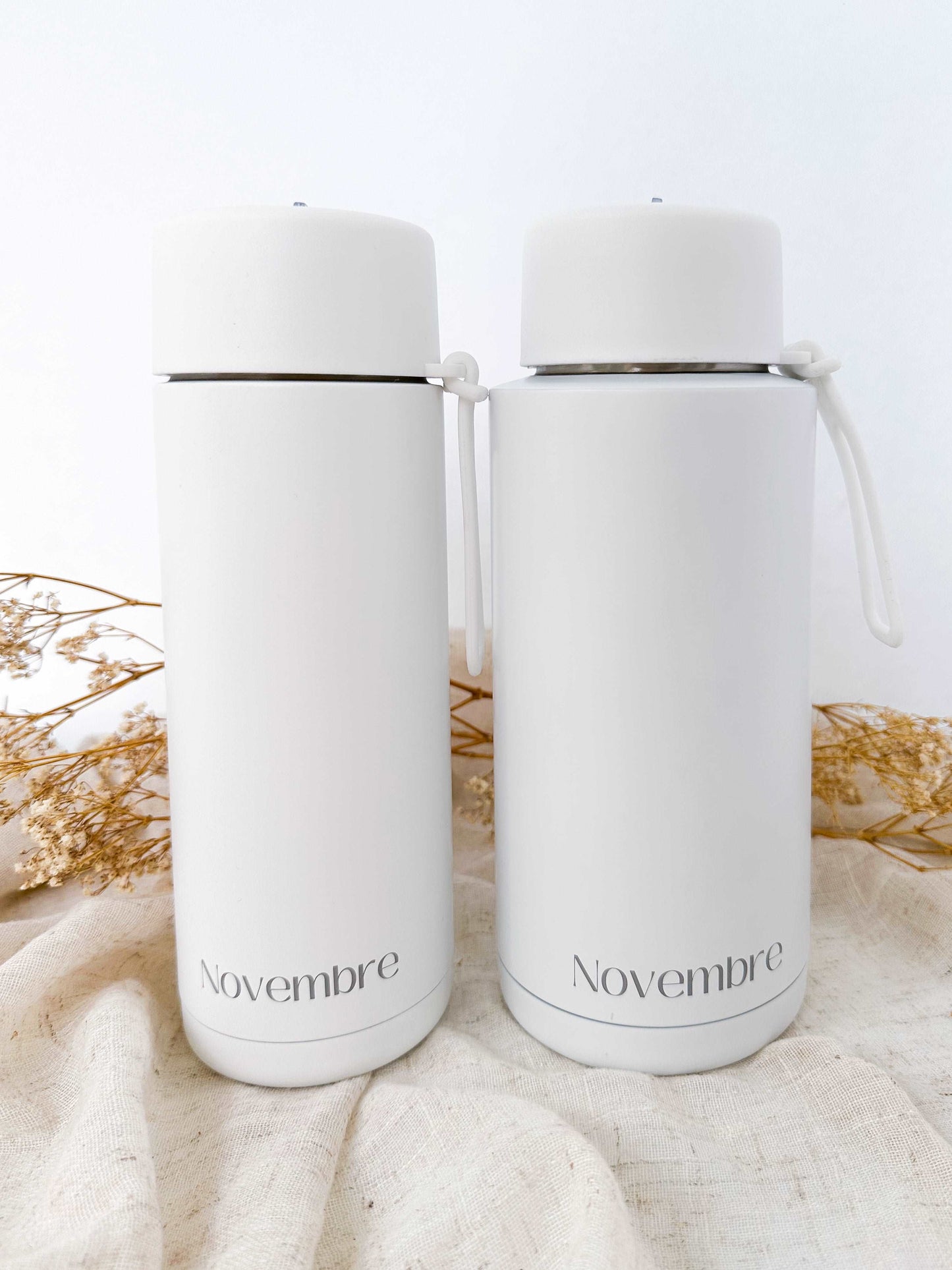 Bouteille d’eau isotherme Blanche - Novembre Boutique