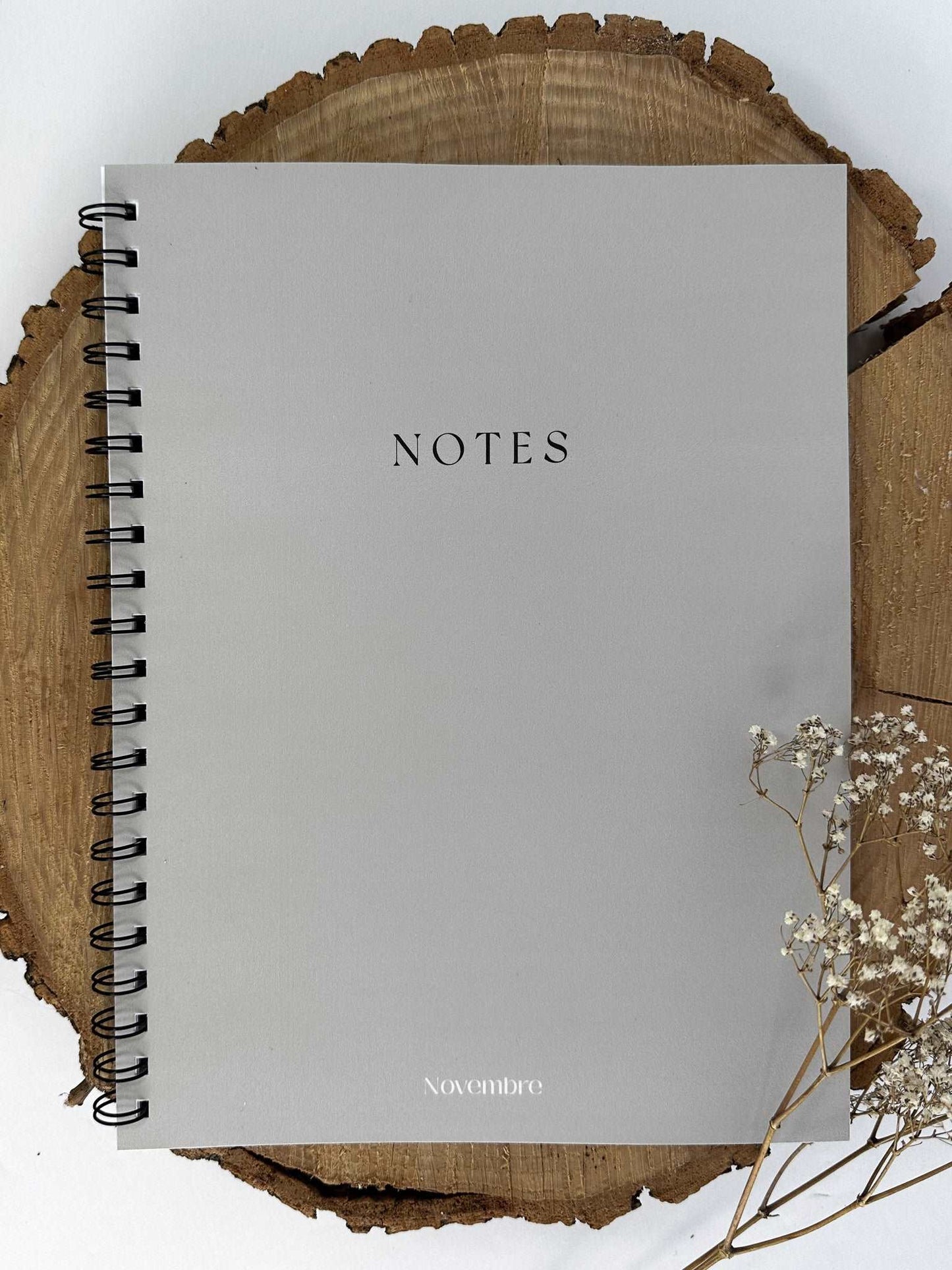 Cahier de notes grand format Greige