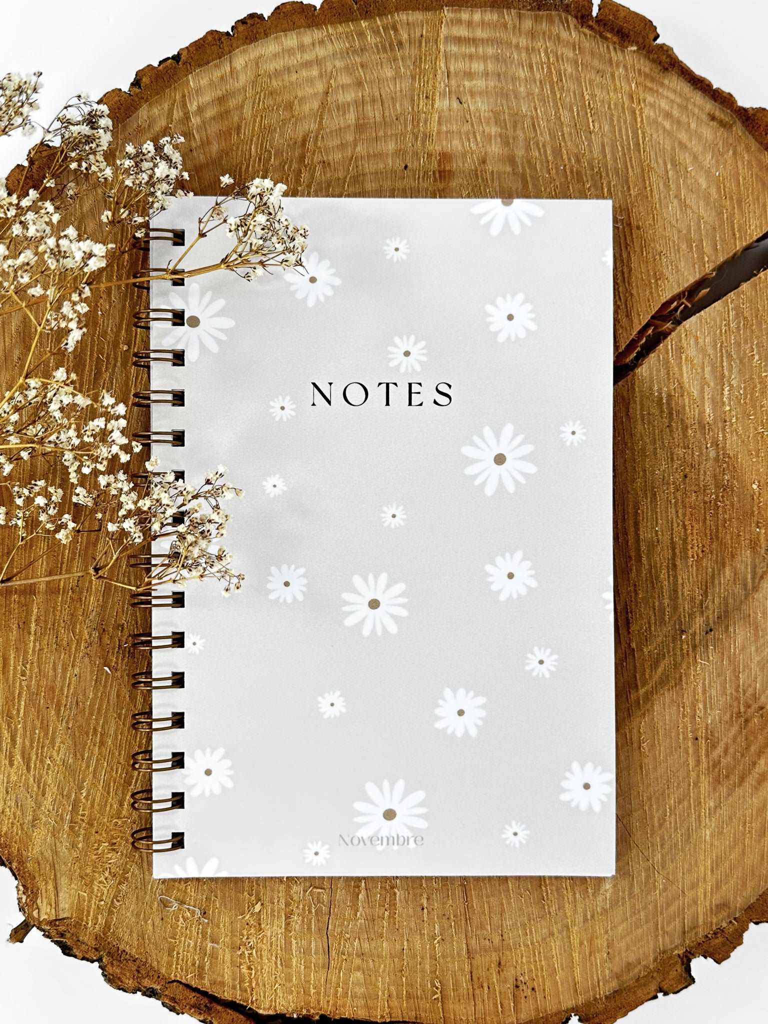 Cahier de notes Fleurs Blanches