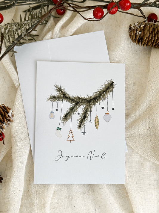 Carte de Noël Branche