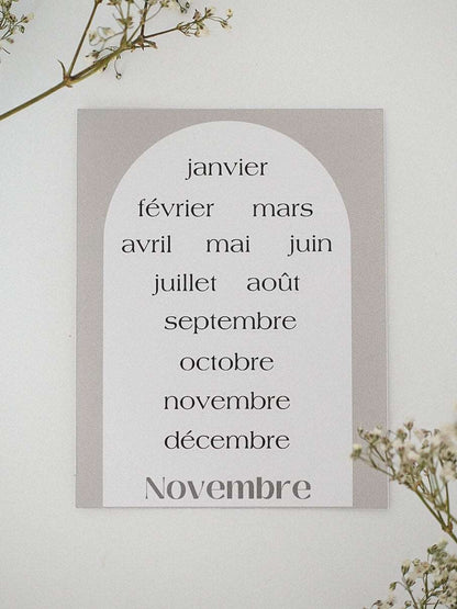 Étiquettes pour agenda - Novembre Boutique