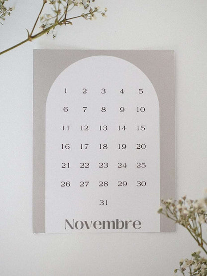 Étiquettes pour agenda - Novembre Boutique