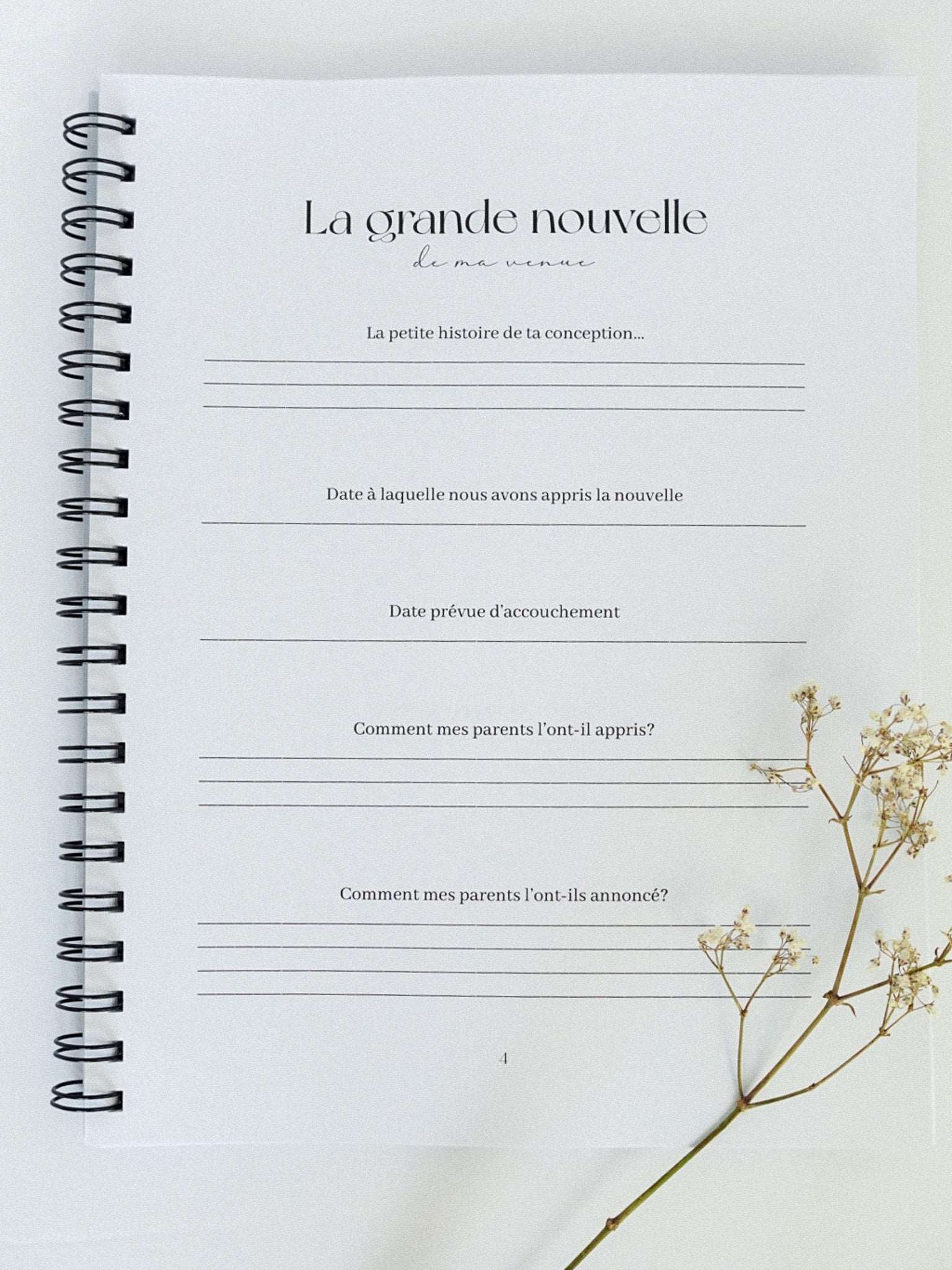 Livre de grossesse et bébé Jardin d'Azur - Novembre Boutique