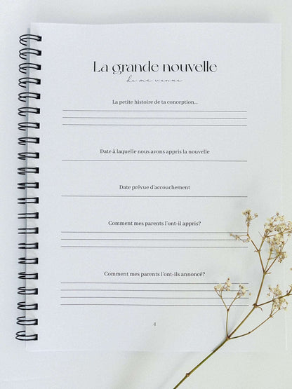 Livre de grossesse et bébé Jardin d'Azur - Novembre Boutique