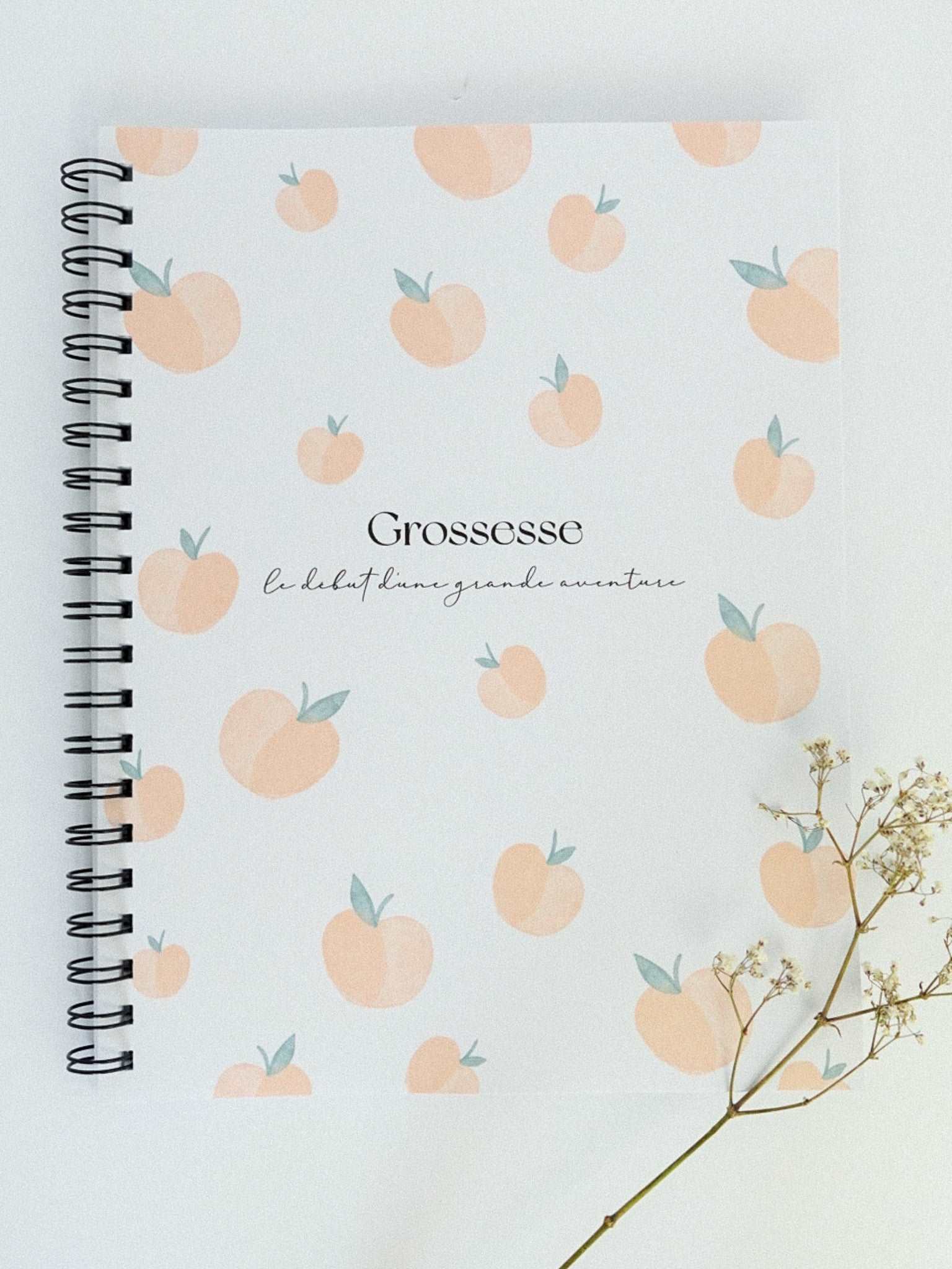 Livre de grossesse et bébé Pêches - Novembre Boutique