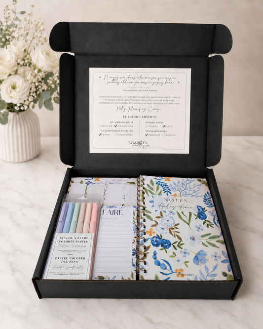 Coffret cadeau de papeterie