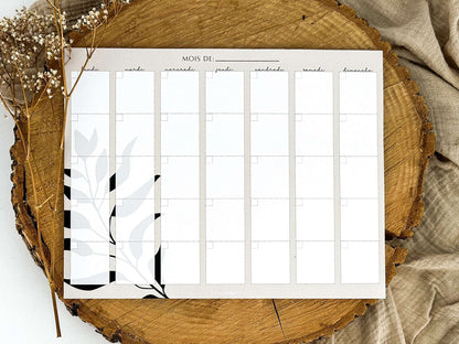 Calendrier aimanté non-daté Silhouette - Novembre Boutique