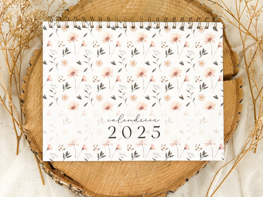 Calendrier familial 2025 Fleurs nordiques