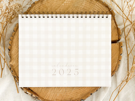 Calendrier familial 2025 Damier d'Été