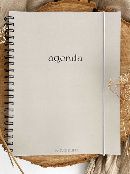 Agenda non-daté 12 mois Greige 2e édition - Novembre Boutique