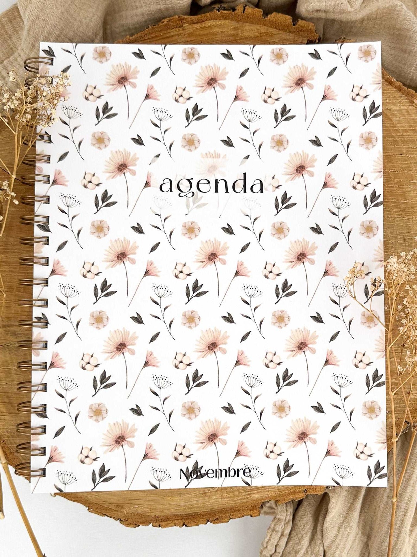 Agenda non-daté 12 mois Fleurs Nordiques 2e édition - Novembre Boutique