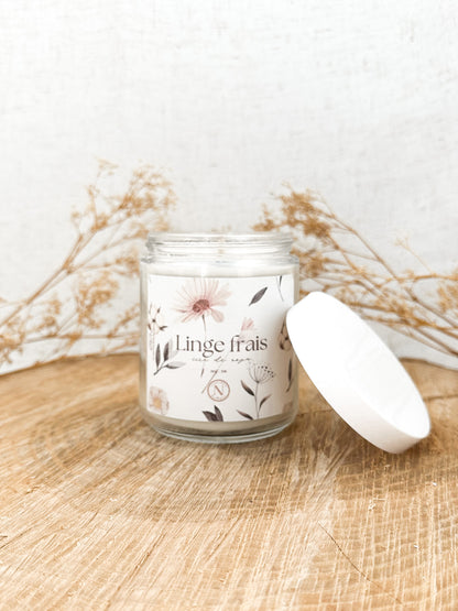 Bougie de soya parfum de Linge frais