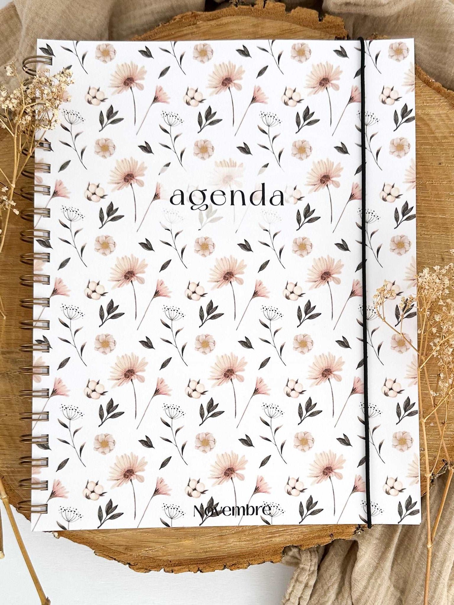 Agenda non-daté 12 mois Fleurs Nordiques 2e édition - Novembre Boutique