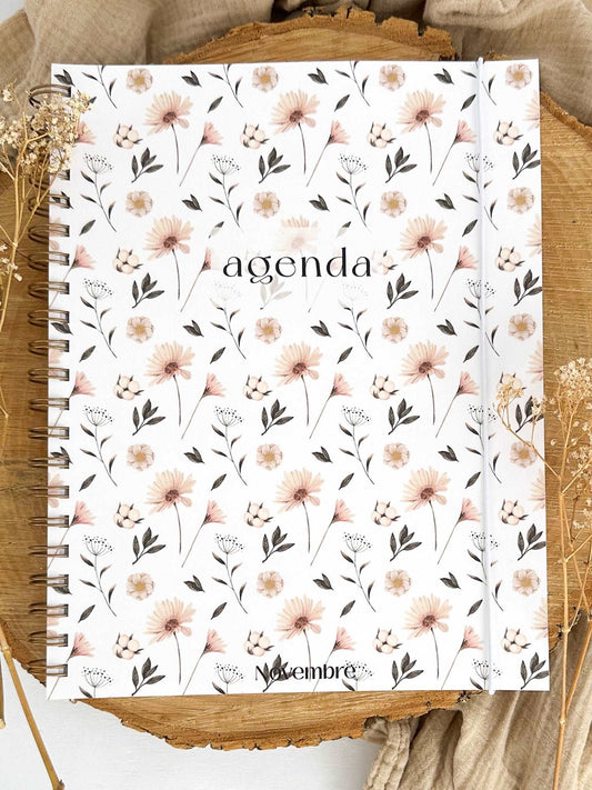 Agenda non-daté 12 mois Fleurs Nordiques 2e édition - Novembre Boutique