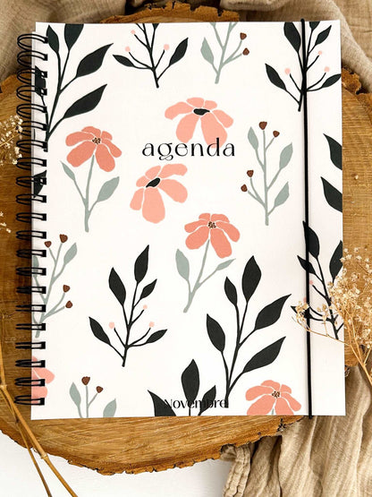 Agenda non-daté 12 mois Flora - Novembre Boutique