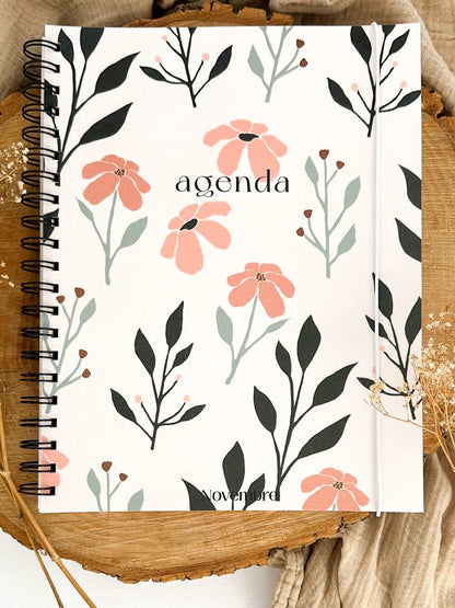 Agenda non-daté 12 mois Flora - Novembre Boutique