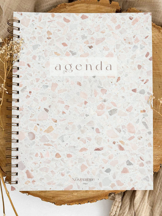 Agenda non-daté 12 mois Porcelaine Grand format