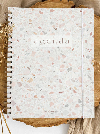 Agenda non-daté 12 mois Porcelaine Grand format