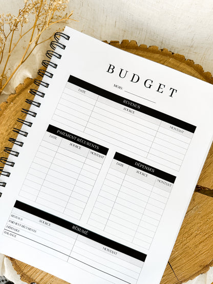 Agenda non-daté 12 mois Boréal Grand format