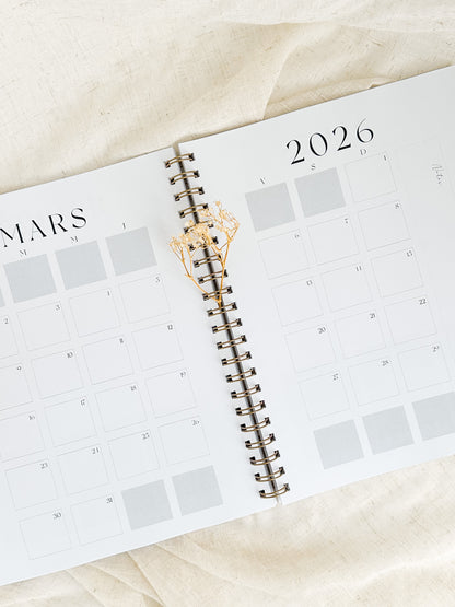 Agenda 2025-2026 grand format Jardin d’Azur