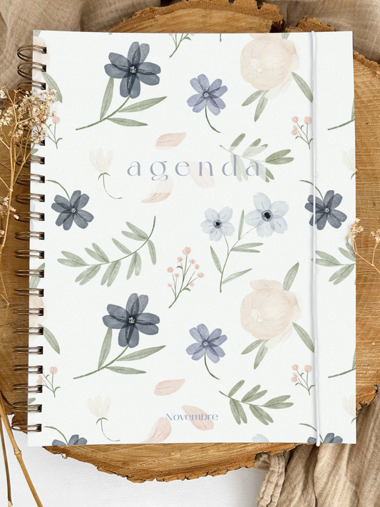 Agenda non-daté 12 mois Jardin d'Azur Grand format
