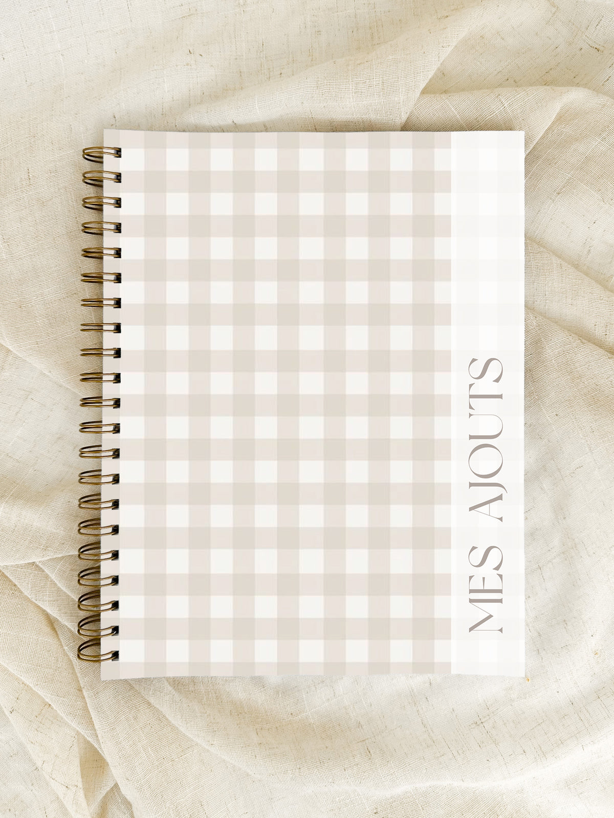 Agenda non-daté 12 mois Damier d'Été Grand format