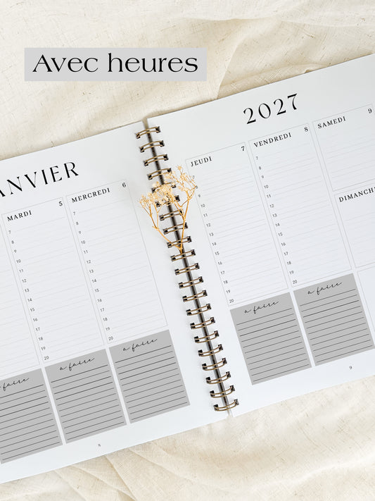 Agenda 2027 Damier d’été Grand format
