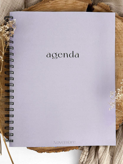 Agenda non-daté 12 mois Lavande