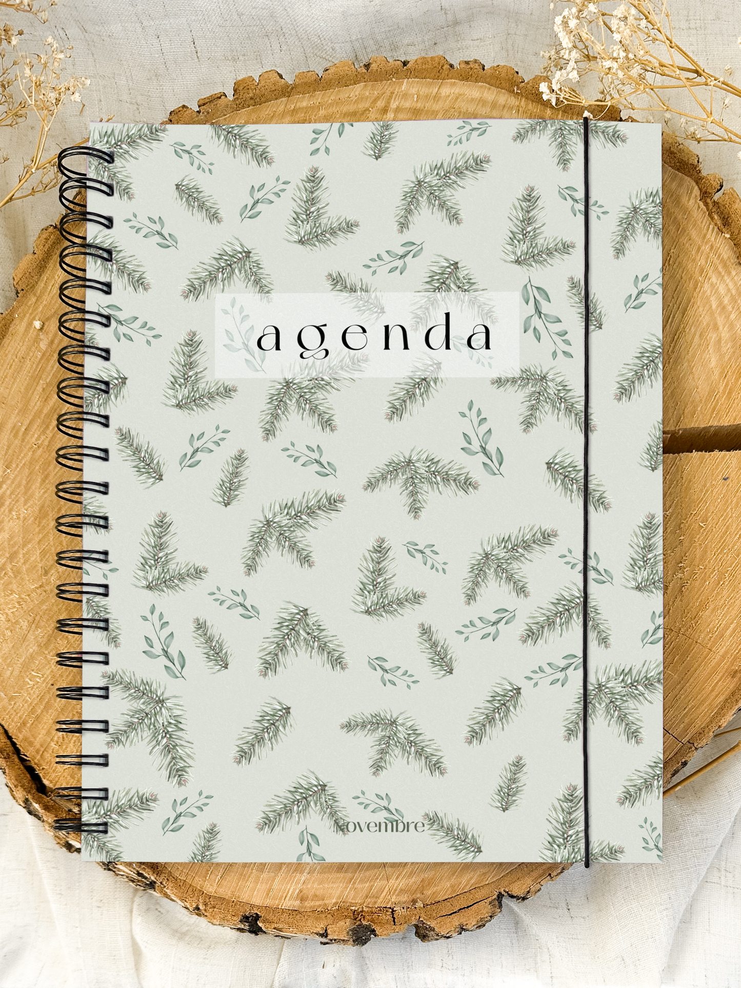 Agenda non-daté 12 mois Boréal Grand format